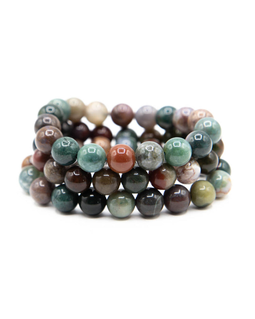 India Agate Bracelet - 10mm