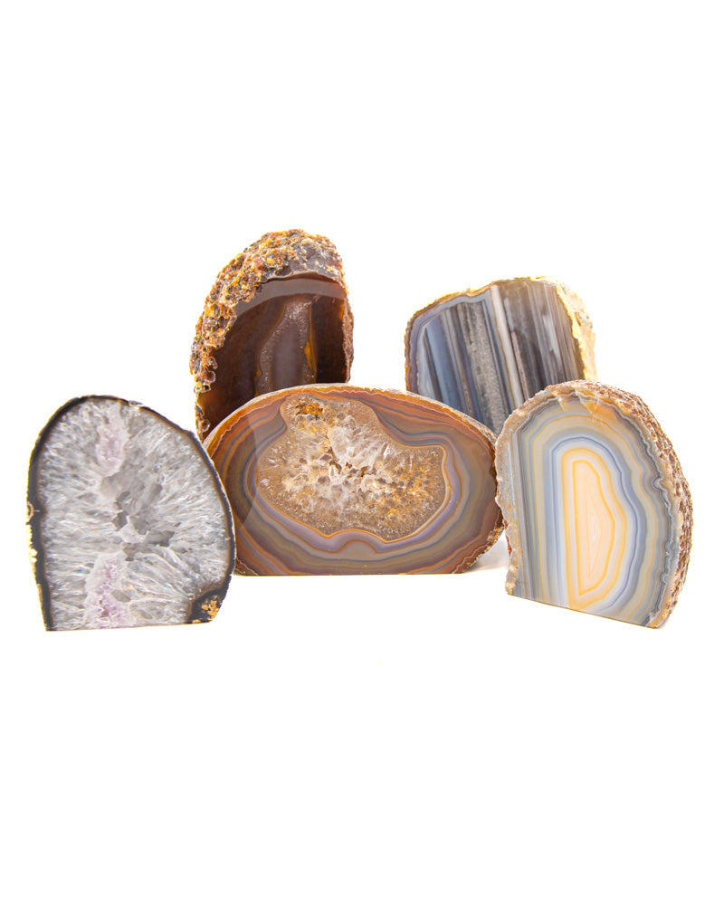 Agate Ends Cut Base - Natural (A Grade)