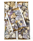 Amethyst with Calcite Druzy Flat