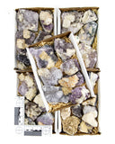 Amethyst with Calcite Druzy Flat