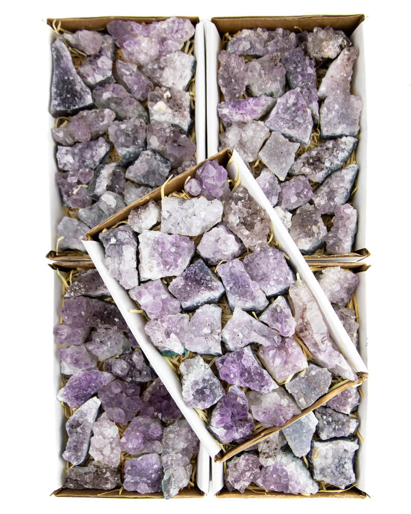 Amethyst Druzy Flats