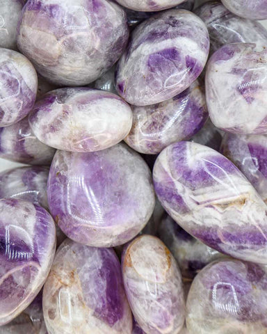 Banded Amethyst Palm Stones