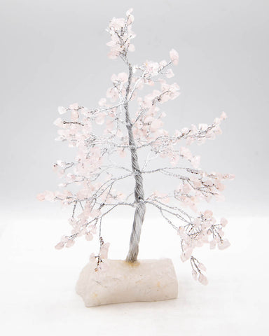 Chip Tree w/ Stone Base - Rose Quartz