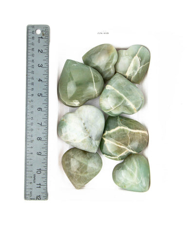 Garnierite Hearts - 8 pcs (#226658)