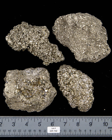 Rough Pyrite Specimens  - 4 pcs (#225142)