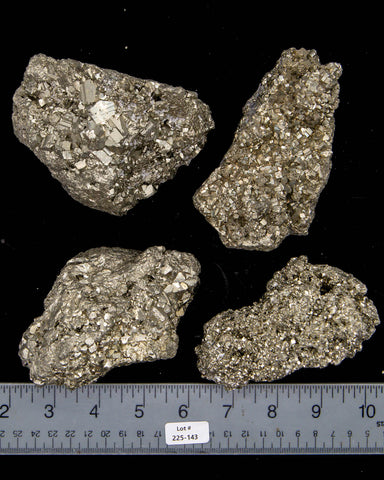 Rough Pyrite Specimens  - 4 pcs (#225143)