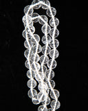 Faceted Himalayan Quartz Half Mala Necklace - 10mm