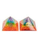 Orgonite Pyramid - Chakra (Dyed Quartz)