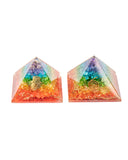 Orgonite Pyramid - Chakra (Dyed Quartz)
