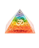 Orgonite Pyramid - Chakra (Dyed Quartz)