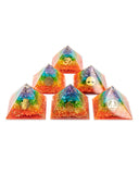 Orgonite Pyramid - Chakra (Dyed Quartz)