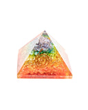 Orgonite Pyramid - Chakra (Dyed Quartz)