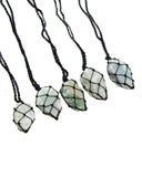 Rough Stone Necklace (Thread Wrapped)