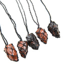 Rough Stone Necklace (Thread Wrapped)