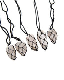 Rough Stone Necklace (Thread Wrapped)