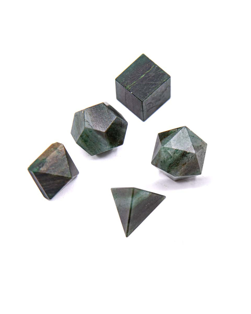 Sacred Geometry Set - Mica Aventurine (5 pcs)
