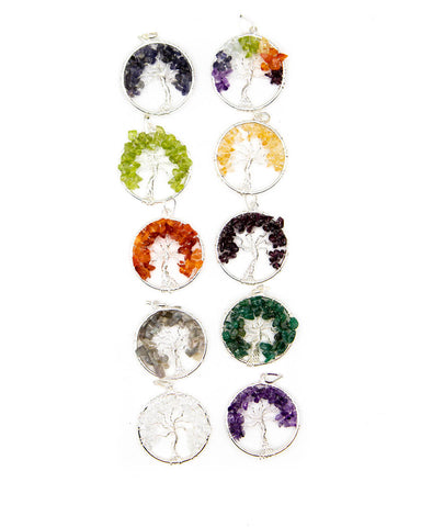 Tree of Life Chakra Pendant (Set of 10)