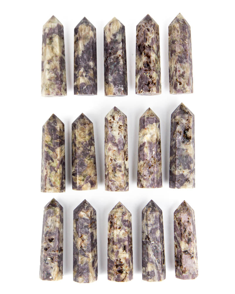 Lepidolite Matrix Polished Point