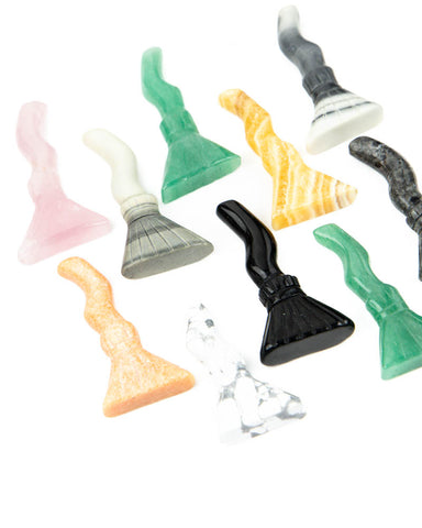 Assorted Witch Broom Carving (70mm)