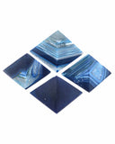 Agate Pyramids (Blue, Dyed)
