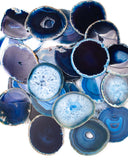 Agate Thin Slice, Blue