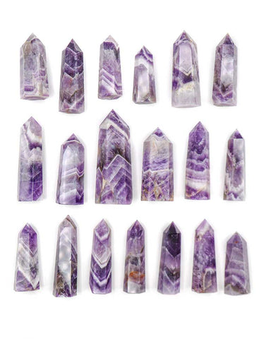 Chevron Amethyst Polished Point