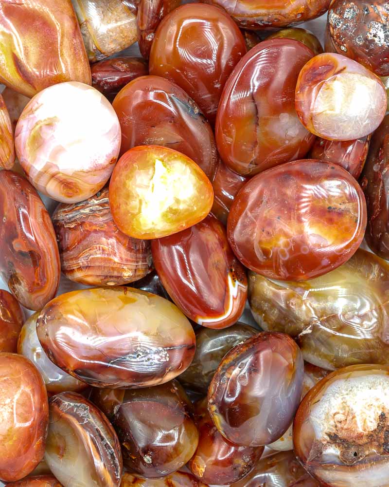 Carnelian Palm Stones (1st Quality)