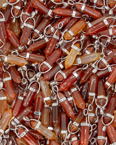 Pencil Point Pendant - Carnelian
