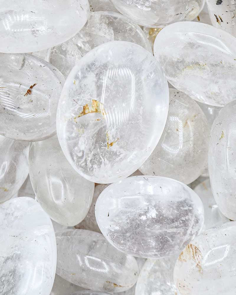 Clear Quartz Palm Stones