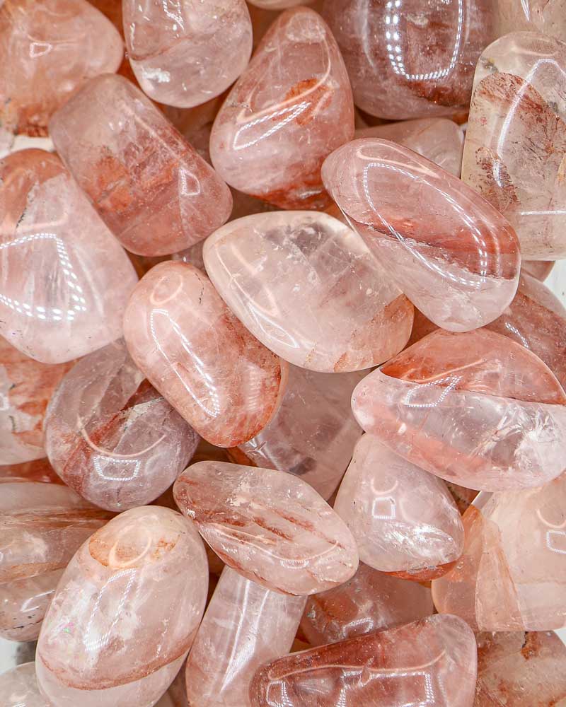 Fire Quartz Palm Stones
