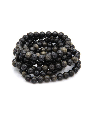 Obsidian Bracelet - 8mm