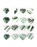 30mm Heart - Green Sardonyx