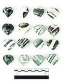 30mm Heart - Green Sardonyx