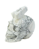 Alpha Skull "A" - Howlite - 2.22 lb (#225478)