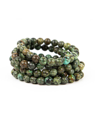 African Turquoise Jasper Bracelet - 8mm