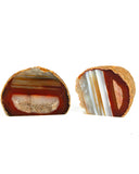 Agate Ends Cut Base (Red) - 5 pcs (#225891)