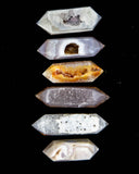 Agate Druzy Double Terminated - 6 pcs (#225761)