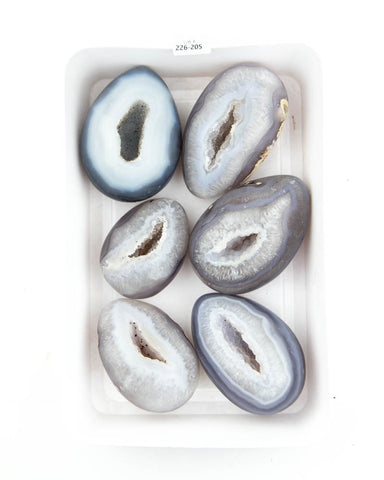 Agate Druzy Eggs - 6 pcs (#226205)