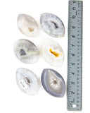 Agate Druzy Eyes - 6 pcs (#226642)