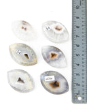 Agate Druzy Eyes - 6 pcs (#226645)