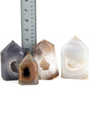 Agate Druzy Towers - 4 pcs (#226070)