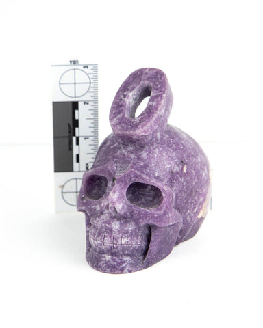 Alpha Skull "O" - Lepidolite (#225462)