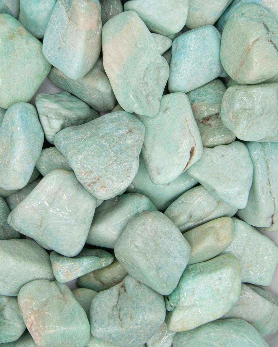 Tumbled Amazonite (Extra Large) 1 kg lot – SoulMakes Crystals