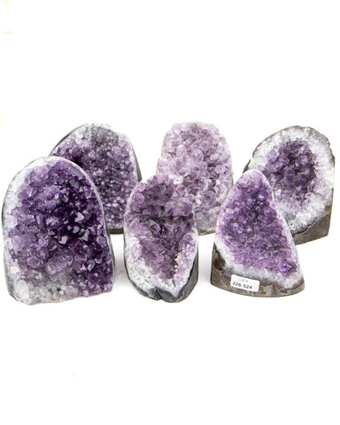 Cut Base Amethyst Druzy - 6 pcs (#226524)
