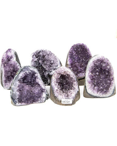 Cut Base Amethyst Druzy - 6 pcs (#226527)