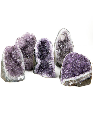 Amethyst Druzy Cut Base - 5 pcs (#226684)