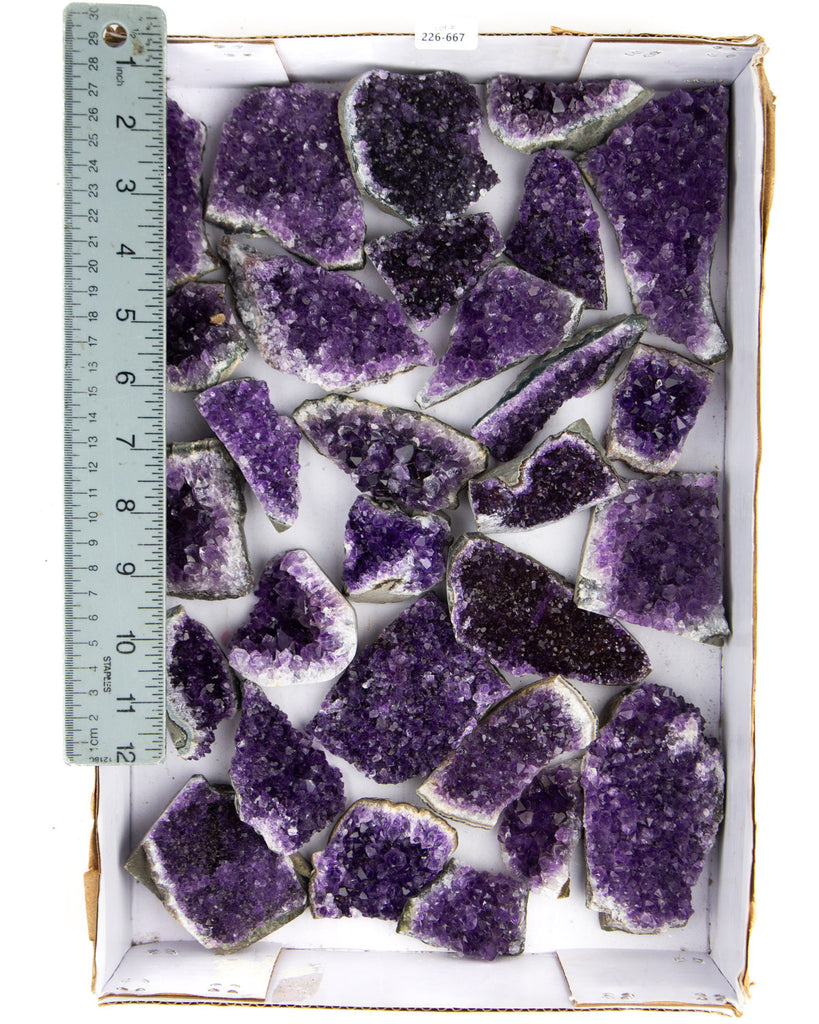 Uruguayan Amethyst Druzy - 29 pcs (#226667)