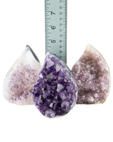 Amethyst Druzy Flames - 3 pcs (#226692)