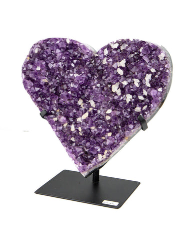 Large Amethyst Druzy Heart - 4.7 kg (#225416)