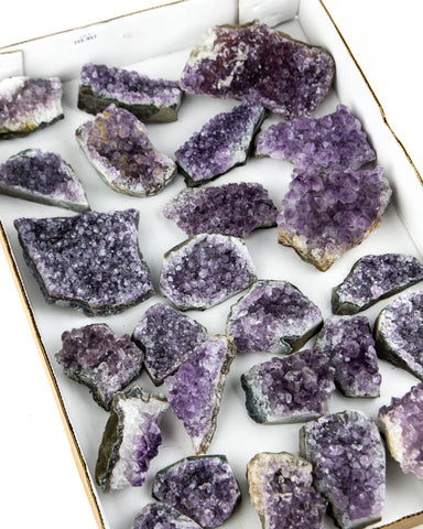 Uruguayan Amethyst Druzy Flat - 25 pcs (#225957)